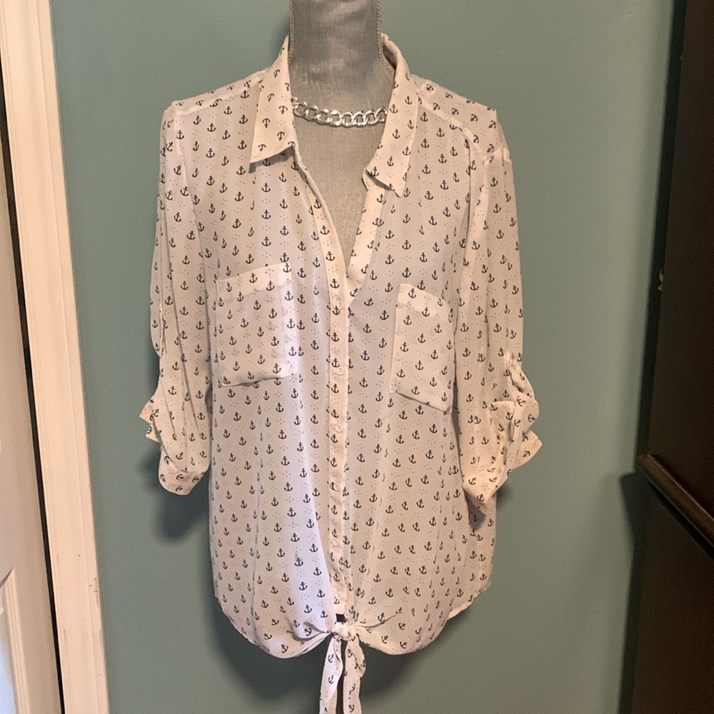 Blouse -anchor/size XXL